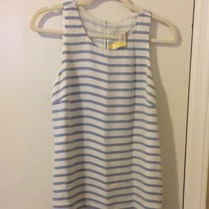 J.Crew striped shell shirt 100% silk